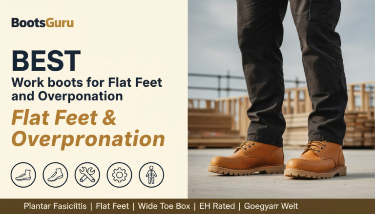 Work boots for flat feet and overpronation