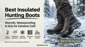 High-quality insulated hunting boots for extreme cold conditions, featuring waterproof protection, durable grip, and long-hunt comfort for winter outdoor activities.