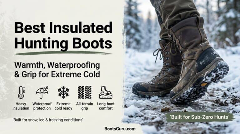 High-quality insulated hunting boots for extreme cold conditions, featuring waterproof protection, durable grip, and long-hunt comfort for winter outdoor activities.