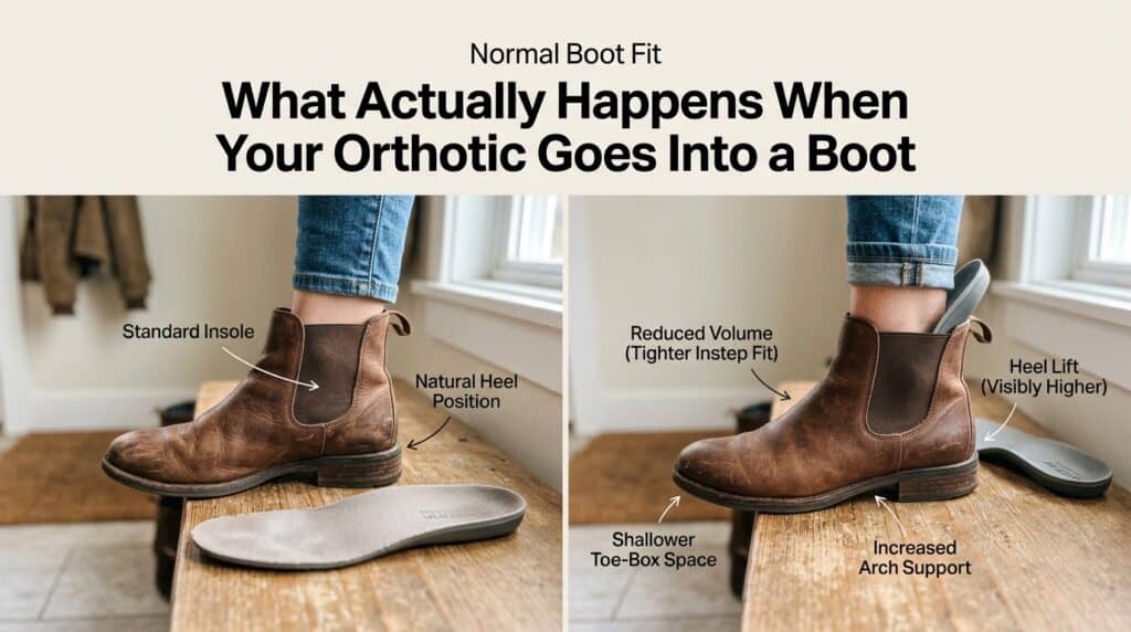 Orthotic Goes Into a Boot
