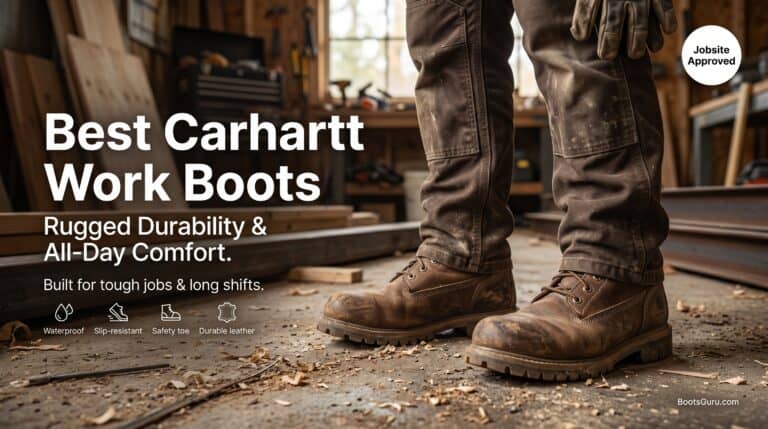 High-quality Carhartt work boots designed for durability and comfort, perfect for tough jobs. Features waterproof, slip-resistant soles, and all-day support for demanding work environments.