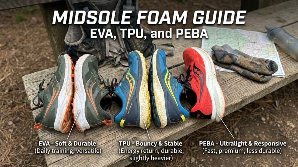 trail running shoe foam comparison 202605280838