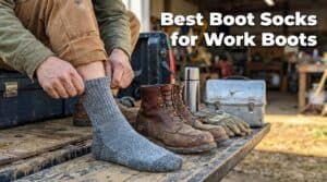 Comfortable and durable boot socks ideal for work boots, providing support and warmth for long hours on the job. Perfect for enhancing work boot performance and comfort.