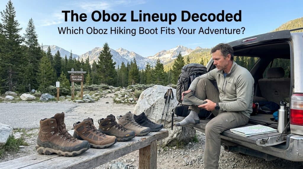 backpacker comparing oboz hiking… 202607070804