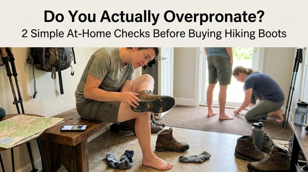 hiker checking boot overpronation 202607011400