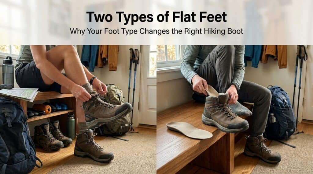 hikers comparing hiking boots 202607211256