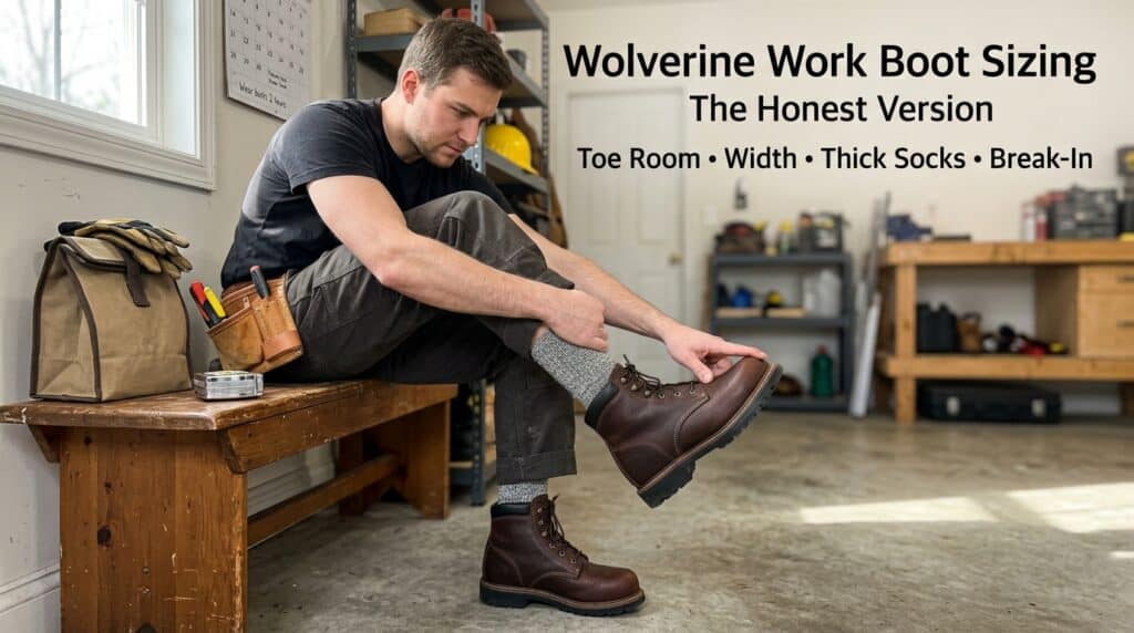 worker checking work boot fit 202607272217