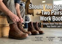 Should you rotate two pairs of work boots?
