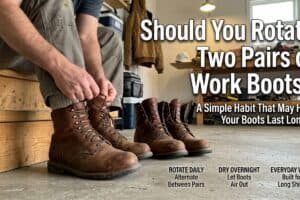 Should you rotate two pairs of work boots?