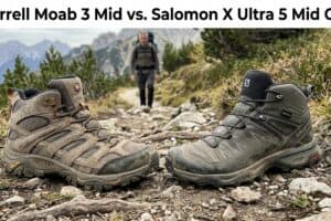 Merrell Moab 3 Mid vs. Salomon X Ultra 5 Mid GTX (2026): The Real Weight and Fit Numbers Nobody Publishes