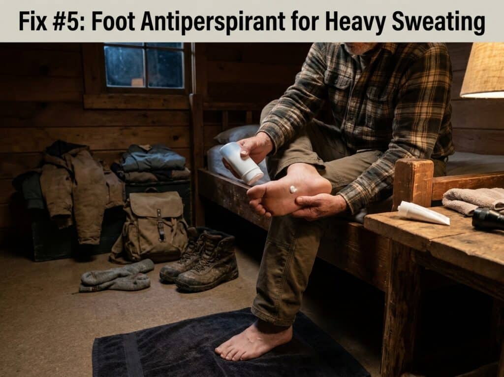 hunter applying foot antiperspir… 20260918160902
