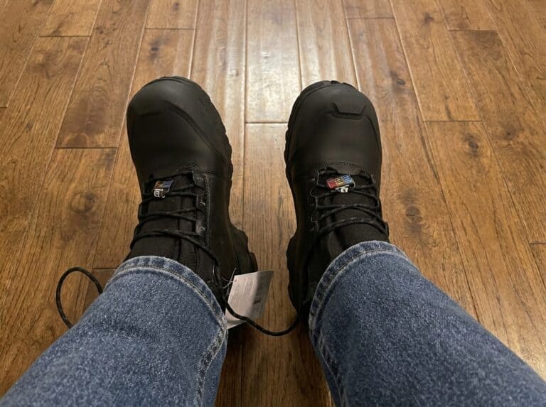 Ethan wearing the Salomon Toundra Pro CSWP winter boots, BootsGuru.com review