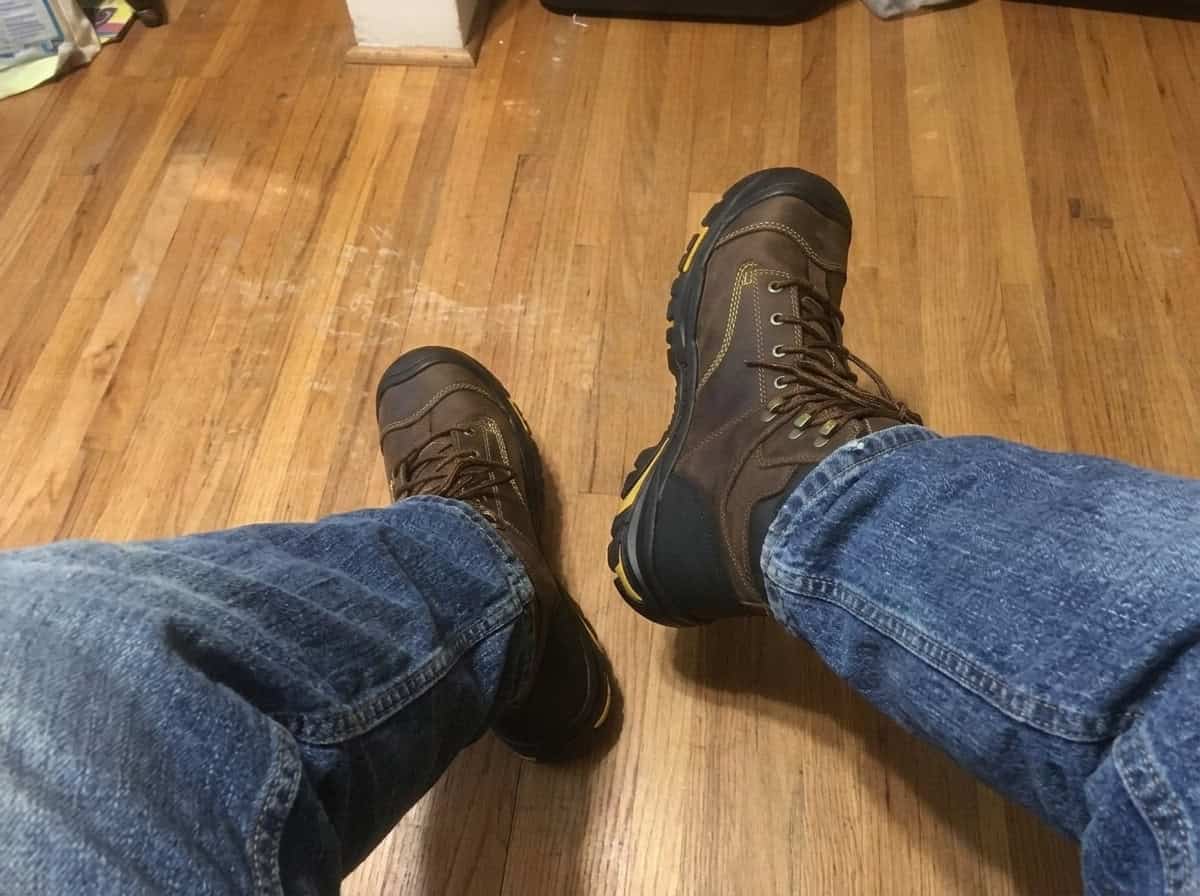KEEN Utility Mt Vernon 6 inch Met boot review photo showing the metatarsal guard